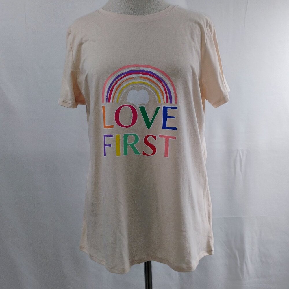 Love First Graphic Tee | Pride Shirt | Feeling Proud | Size L | NWT